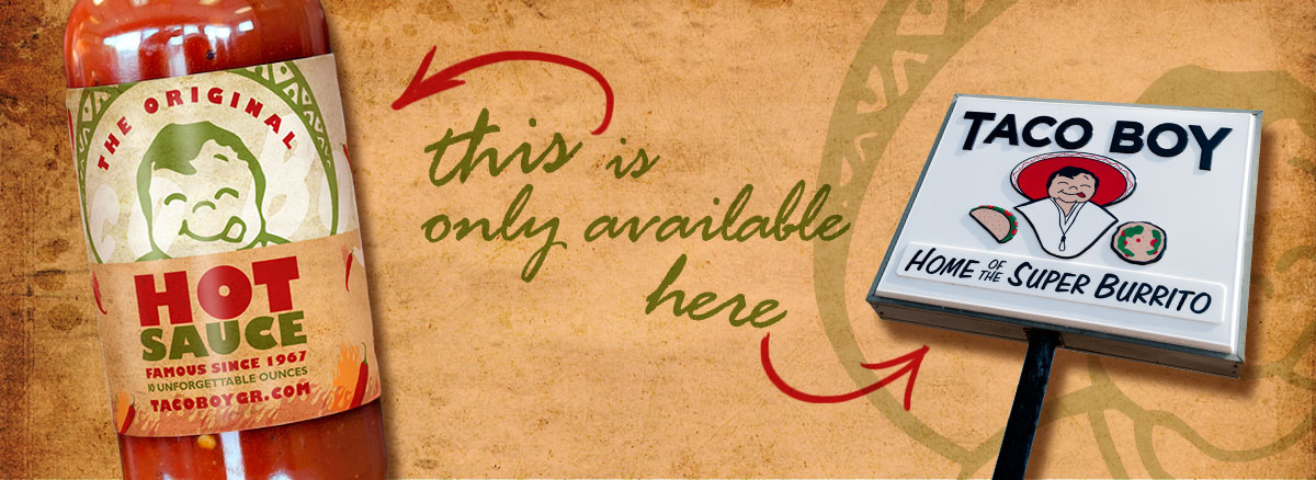 Taco Boy Hot Sauce Slide